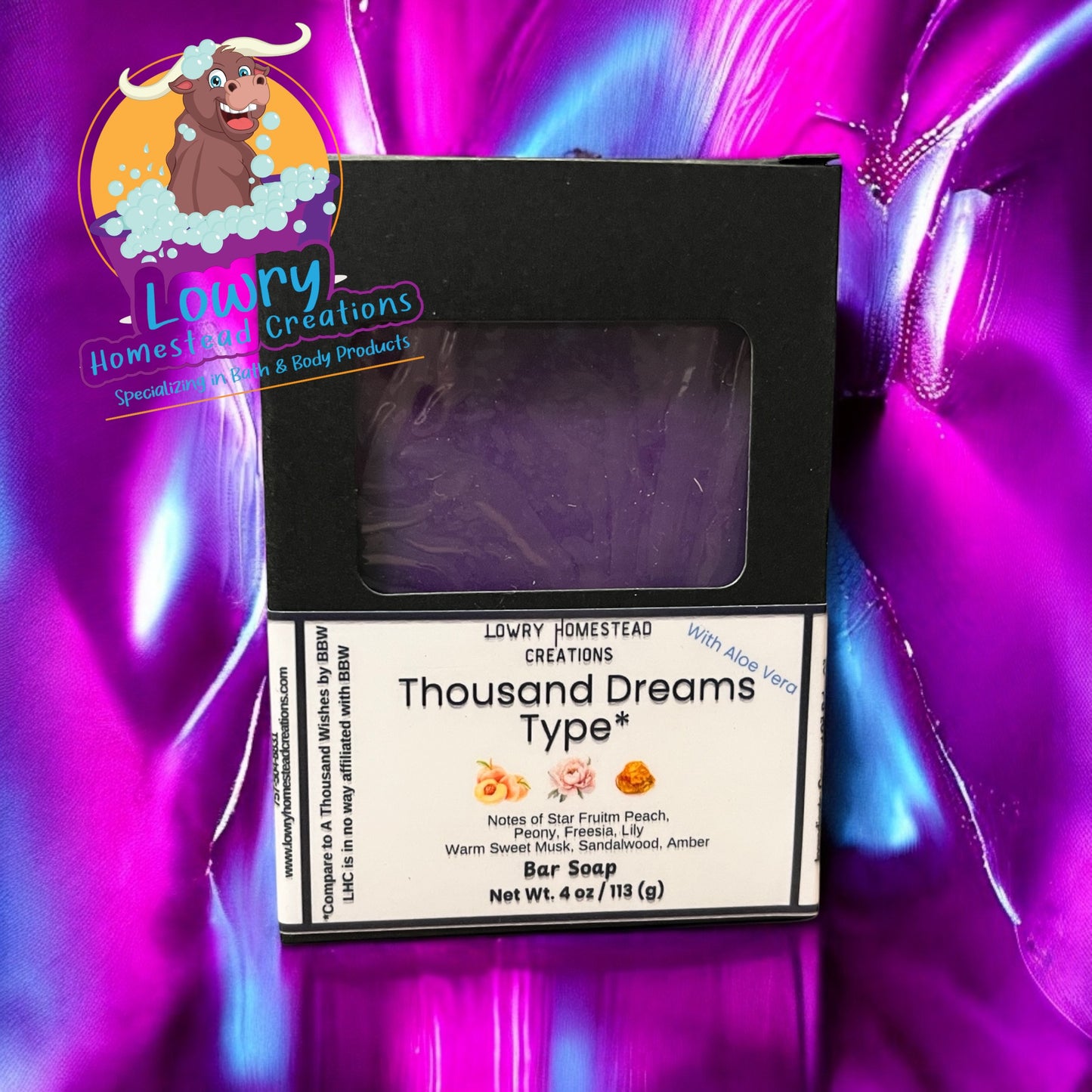 Thousand Dreams Type* Soap with Aloe Vera (Base Soap)