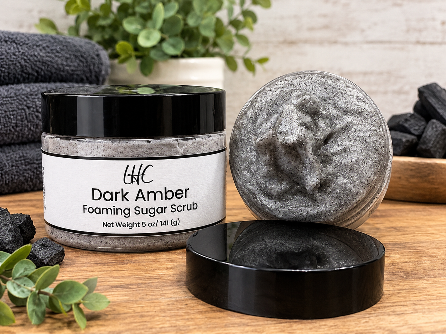 Dark Amber Foaming Sugar Scrub
