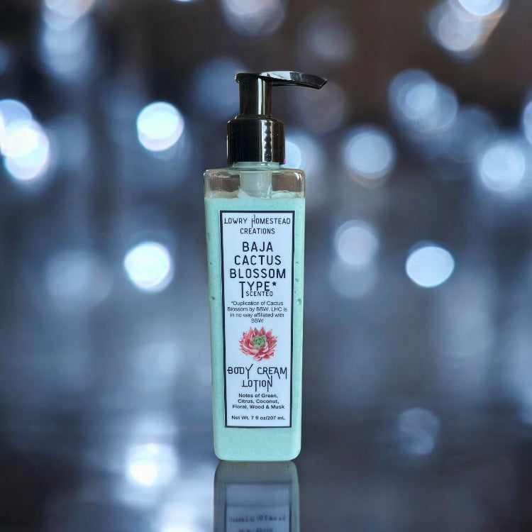 Baja Cactus Blossom Type Body Cream Lotion 7oz