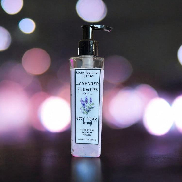 Lavender Flowers Body Cream Lotion 7oz