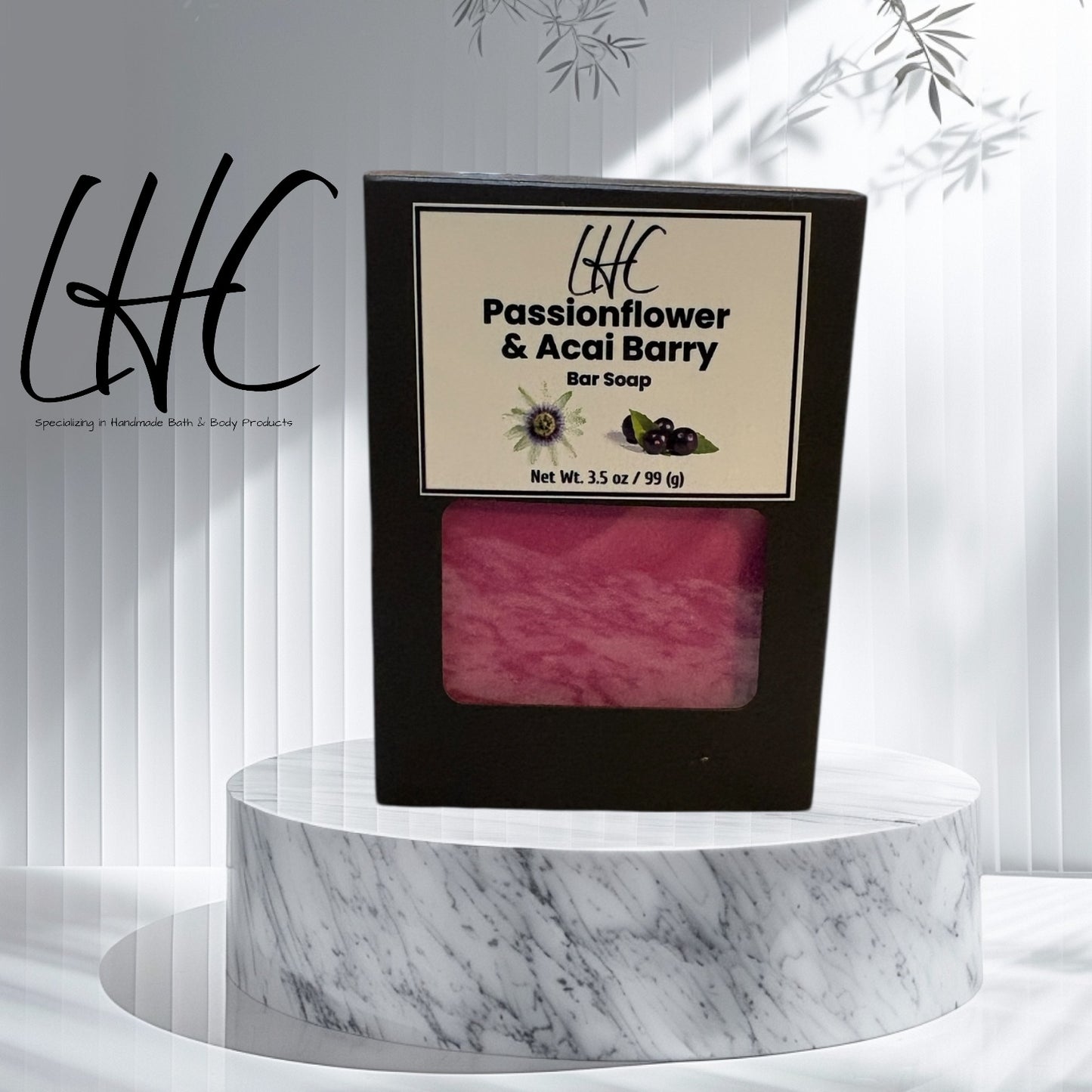 Passionflower & Acai Berry Bar Soap (Cold Process)